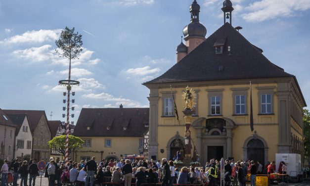 Maibaumaufstellung in Eibelstadt