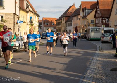 Die Läufer auf der Strecke