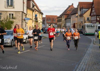 Die Läufer auf der Strecke