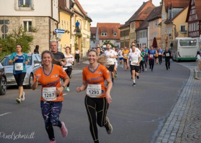 Die Läufer auf der Strecke