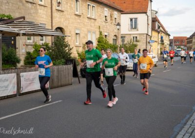 Die Läufer auf der Strecke