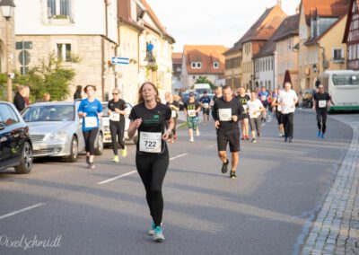 Die Läufer auf der Strecke