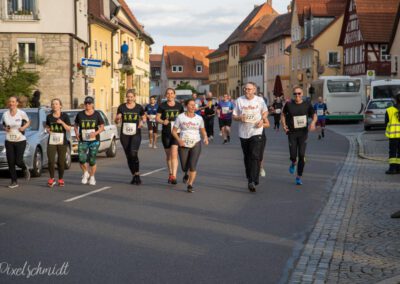 Die Läufer auf der Strecke