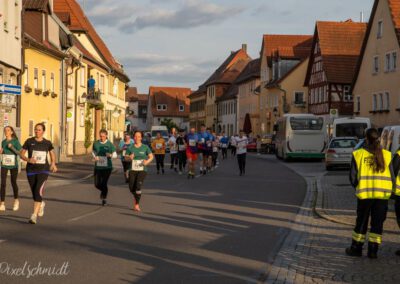 Die Läufer auf der Strecke