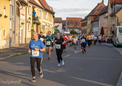 Die Läufer auf der Strecke