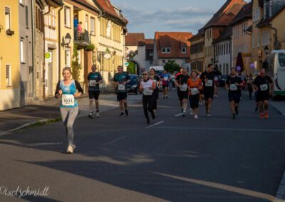 Die Läufer auf der Strecke