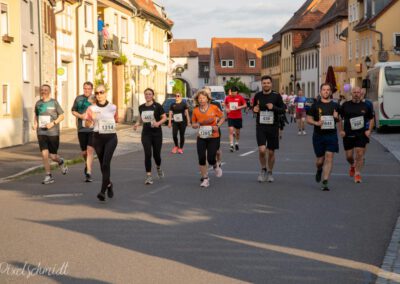 Die Läufer auf der Strecke