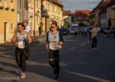 Die Läufer auf der Strecke