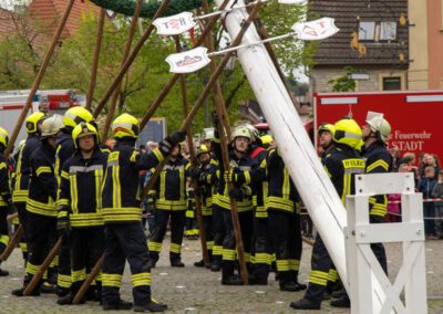 Die Maibaum-Aufstellung