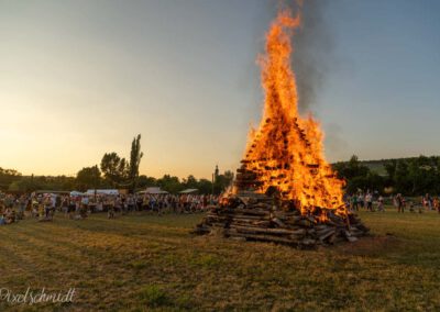 Das Johannisfeuer und seine Besucher