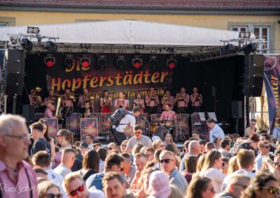 Die Hopferstädter auf dem Weinfest in Eibelstadt