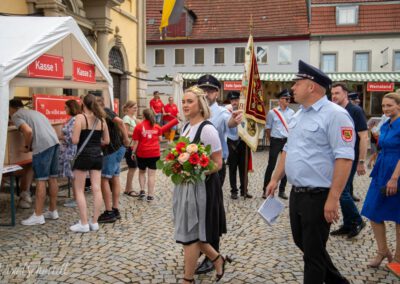 Einzug der Weinprinzessin Alicia I. in Eibelstadt