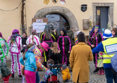 Fasching auf dem Marktplatz in Eibelstadt