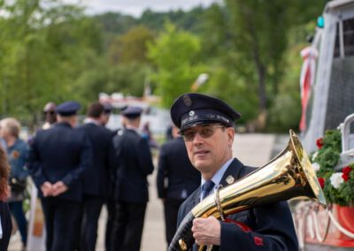 Die Feuerwehrkapelle ist natürlich auch am Start