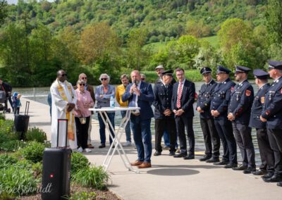 Schlüsselübergabe an die Kommandanten der Freiwilligen Feuerwehr Eibelstadt