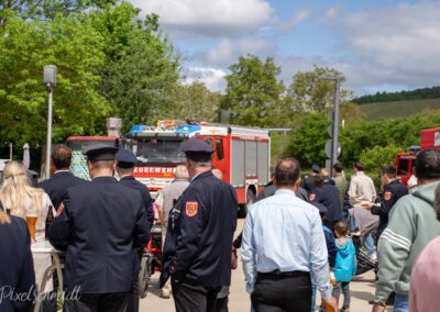 Und zum Abschluss noch eine Vorführung der kleinsten Mitglieder der Freiwilligen Feuerwehr Eibelstadt