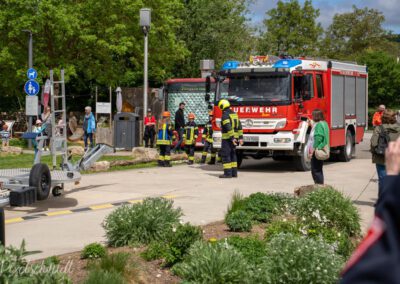 Und zum Abschluss noch eine Vorführung der kleinsten Mitglieder der Freiwilligen Feuerwehr Eibelstadt