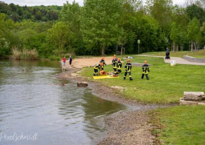 Und zum Abschluss noch eine Vorführung der kleinsten Mitglieder der Freiwilligen Feuerwehr Eibelstadt