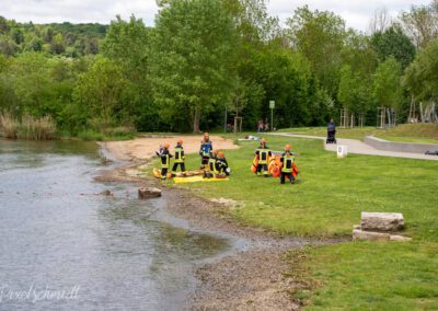 Und zum Abschluss noch eine Vorführung der kleinsten Mitglieder der Freiwilligen Feuerwehr Eibelstadt