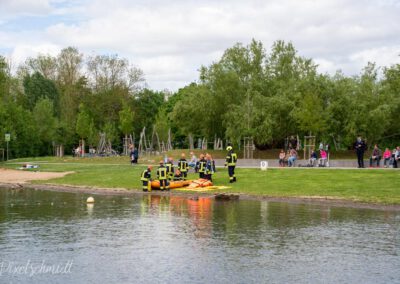 Und zum Abschluss noch eine Vorführung der kleinsten Mitglieder der Freiwilligen Feuerwehr Eibelstadt
