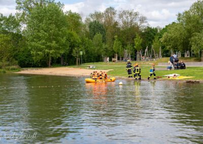 Und zum Abschluss noch eine Vorführung der kleinsten Mitglieder der Freiwilligen Feuerwehr Eibelstadt